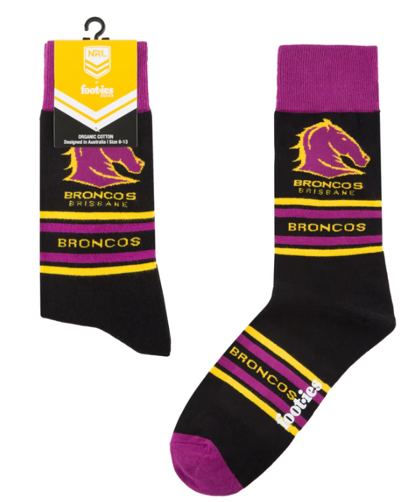 Brisbane Broncos Foot-ies Socks 