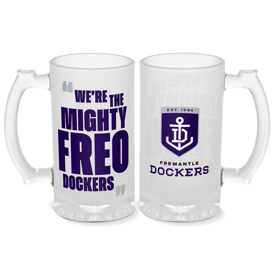 Fremantle Dockers Glass Stein