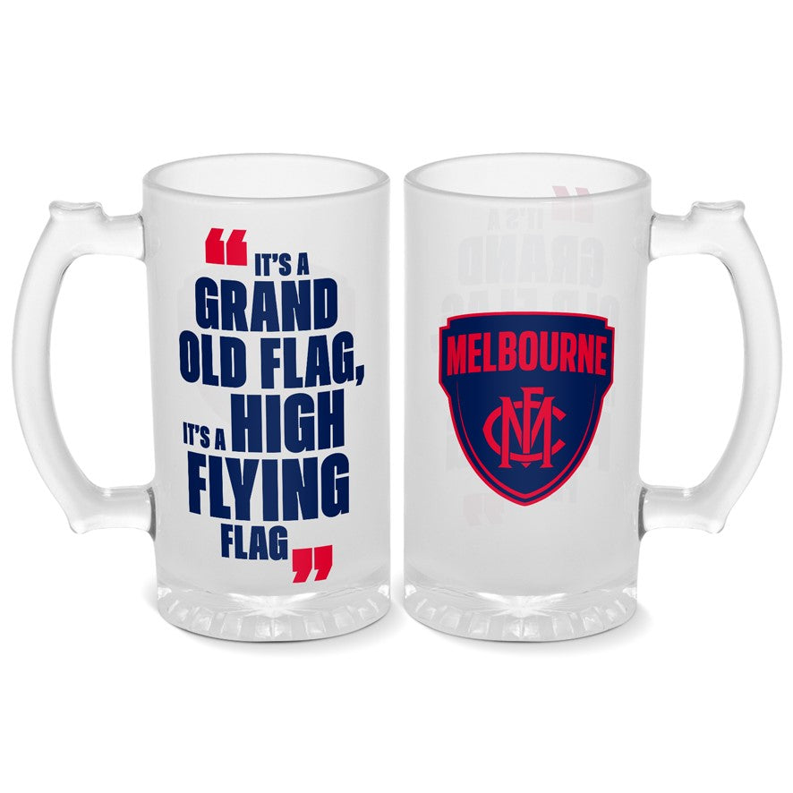 Melbourne Demons Glass Stein
