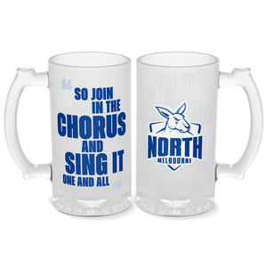 North Melbourne Glass Stein
