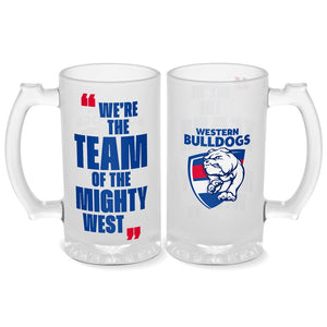Western Bulldogs Glass Stein