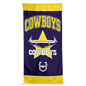 NQ Cowboys Jumbo Beach Towel