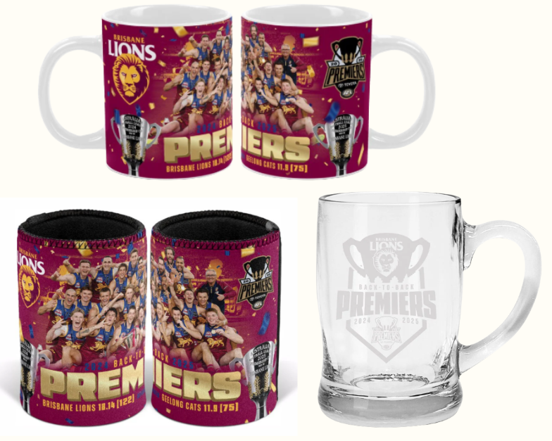 Brisbane Lions 2025 Premiors [FLV:Can Cooler]