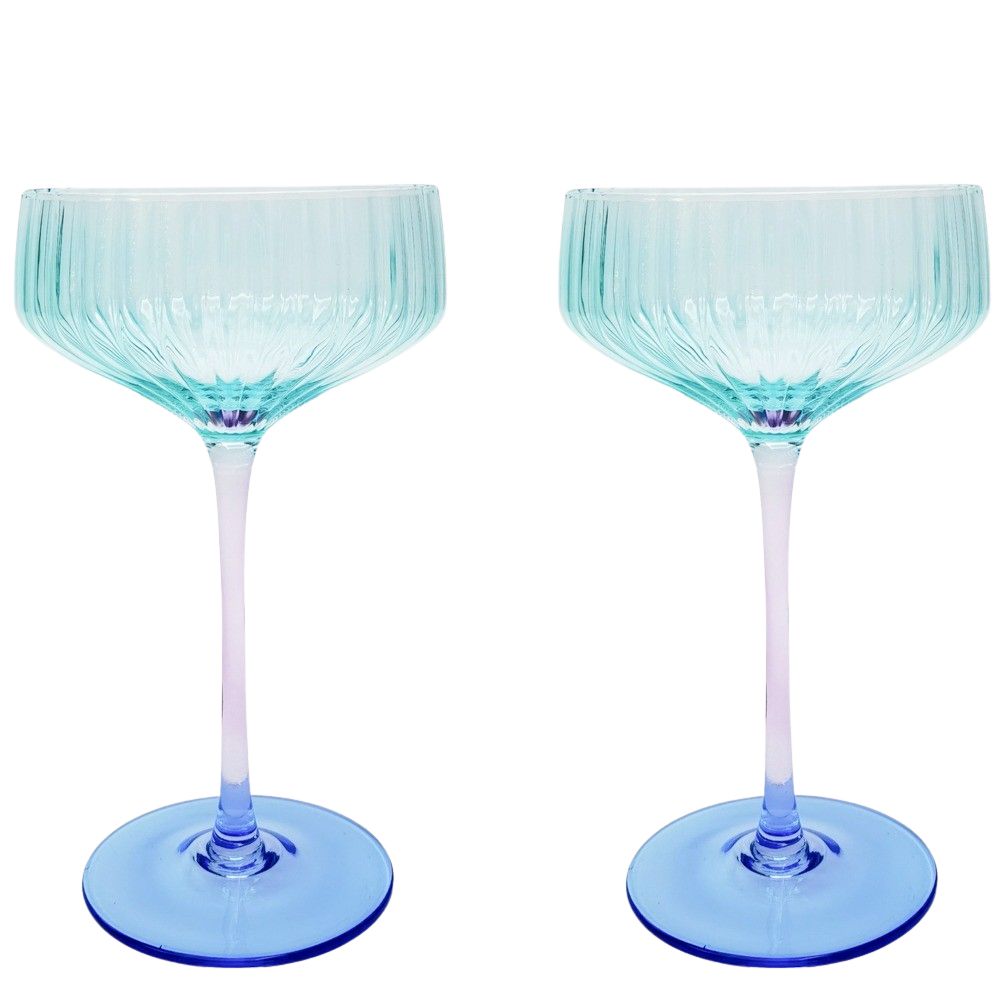 Ellie Glasses Aqua & Blue [FLV:Cocktail]