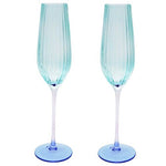 Load image into Gallery viewer, Ellie Glasses Aqua &amp; Blue [FLV:Champagne]
