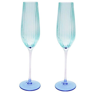 Ellie Glasses Aqua & Blue [FLV:Champagne]