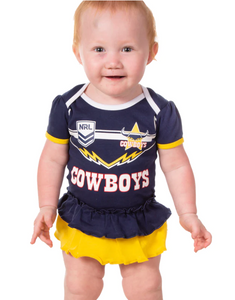 NQ Cowboys Girls Footysuit