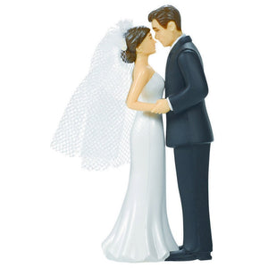 Bride & Groom Cake Topper Veil