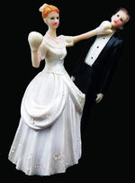 Load image into Gallery viewer, Bride &amp; Groom Cake Toppers
