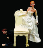 Load image into Gallery viewer, Bride &amp; Groom Cake Toppers
