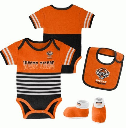 Wests Tigers 3pc Romper Set