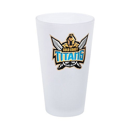 Gold Coast Titans Frosted Glass