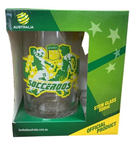 Socceroos Glass Stein