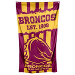 Load image into Gallery viewer, Brisbane Broncos Cape Wall Flag
