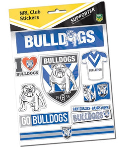 Canterbury Bulldogs Sticker Sheet