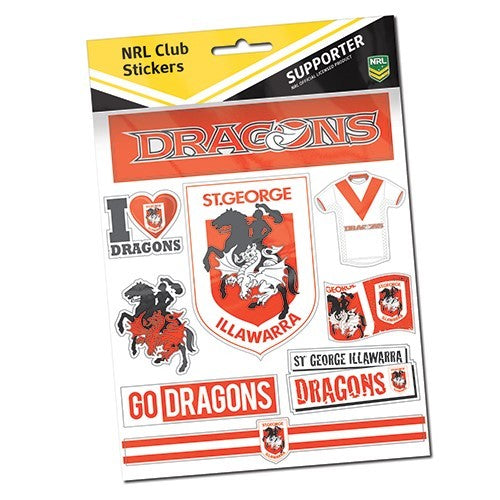 Dragons St George Sticker Sheet