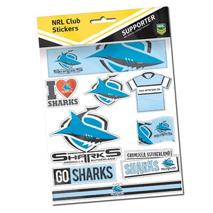 Cronulla Sharks Sticker Sheets