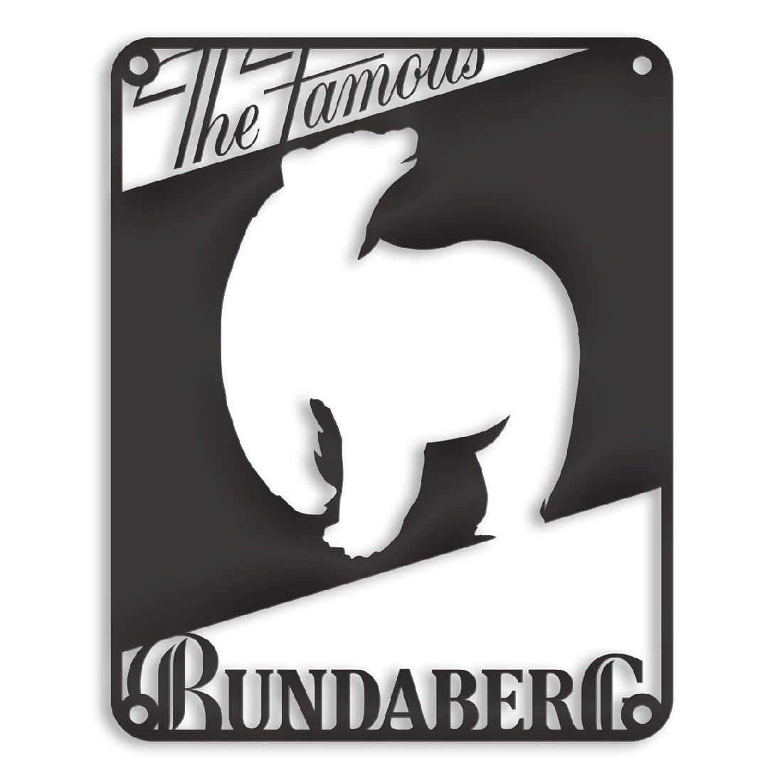 Bundaberg Rum Metal Wall Art Sign