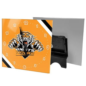 Tigers Wests Mini glass Clock