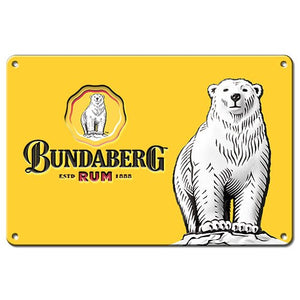 Bundaberg Rum Bear Nose Tin Sign