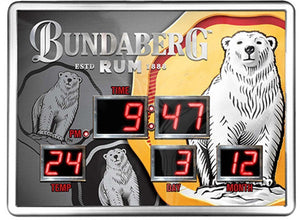 Bundaberg Rum Scoreboard Clock