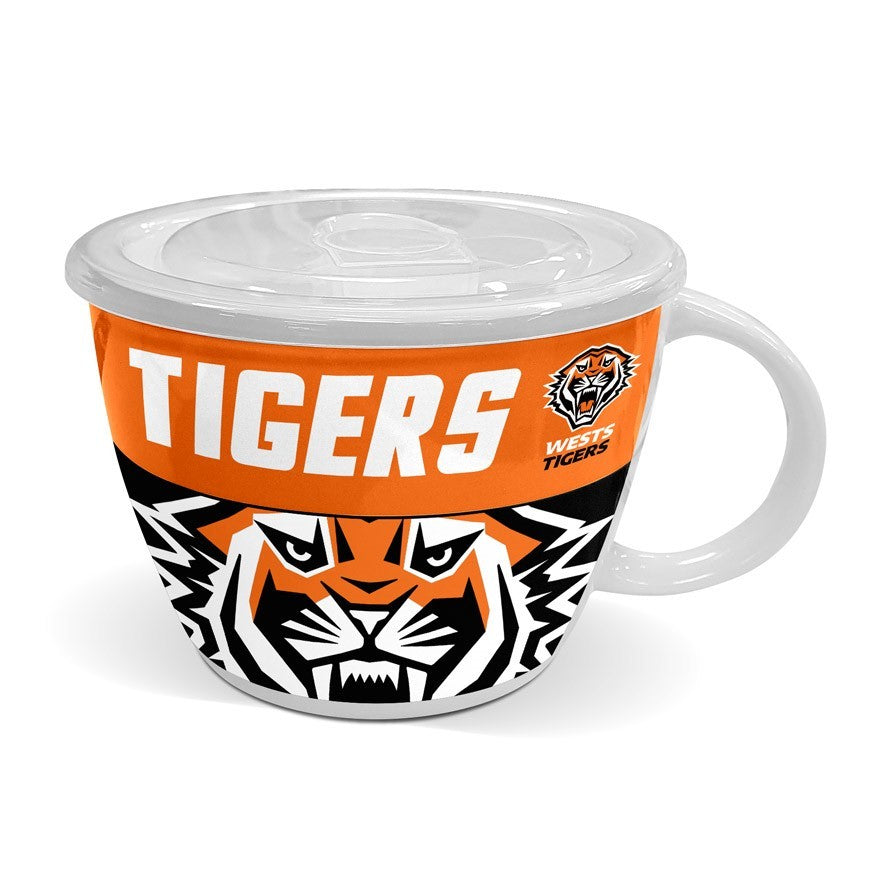 Wests Tigers Soup Mug with Lid