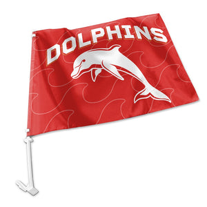 Dolphins Car Flag
