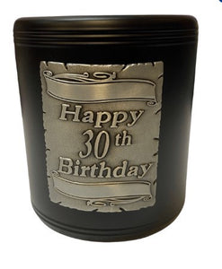 30th Black Can Cooler