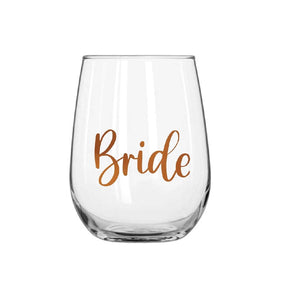 Wedding Stemless Glass