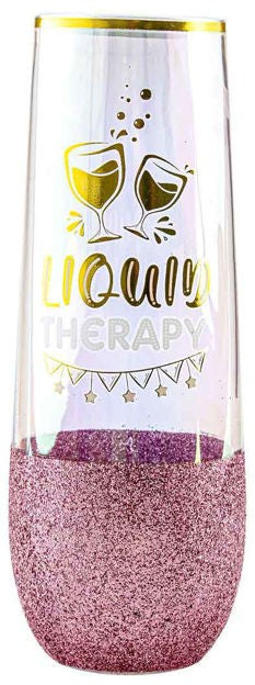 Glitterati Champagne Glass - Liquid Therapy