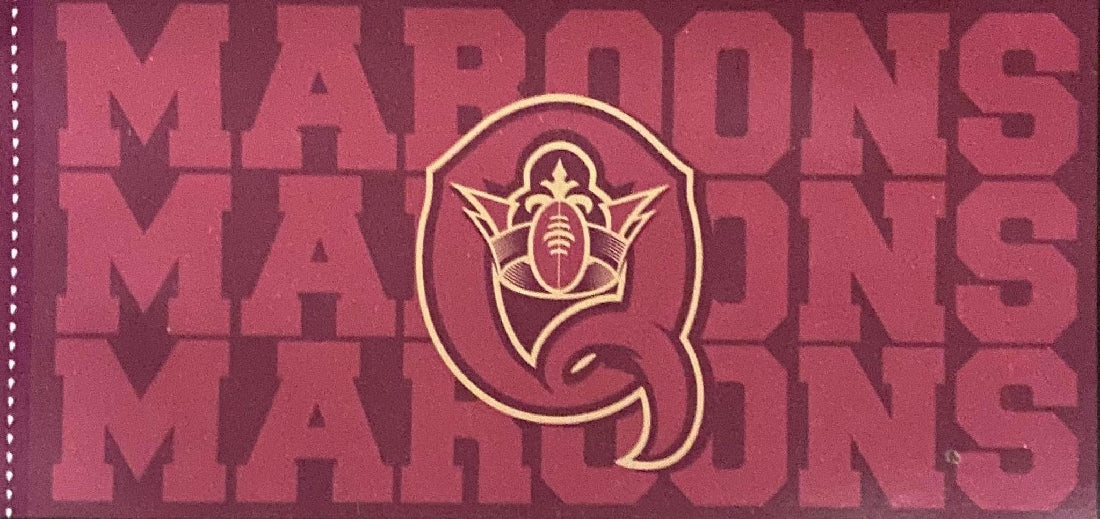 Qld Maroons Medium Banner Flag