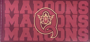 Qld Maroons Medium Banner Flag