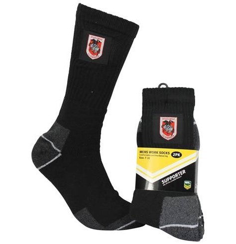 St George Dragons Work Socks