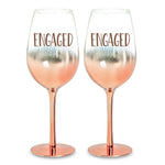 Load image into Gallery viewer, Engaged Wine Glasses Set of 2
