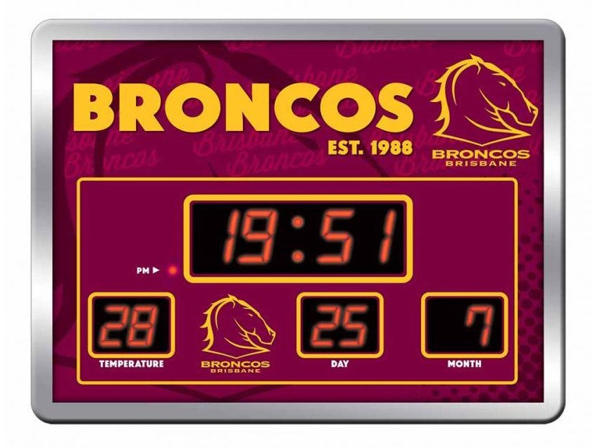 Brisbane Broncos Scoreboard Clock