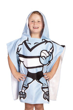 Load image into Gallery viewer, Cronulla Sharks Mascot Hooded Towel
