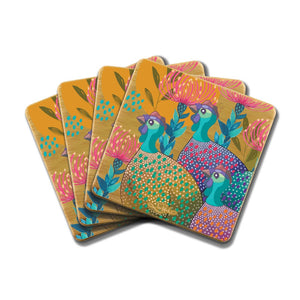 Colourful Guinea Coaster set