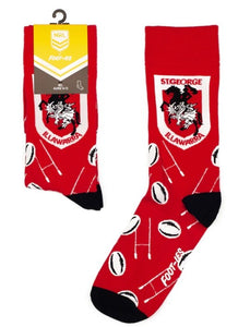 St George Dragons Foot-ies Socks