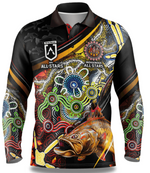 Load image into Gallery viewer, Indigenous All Stars Fishing Shirt- Youth
